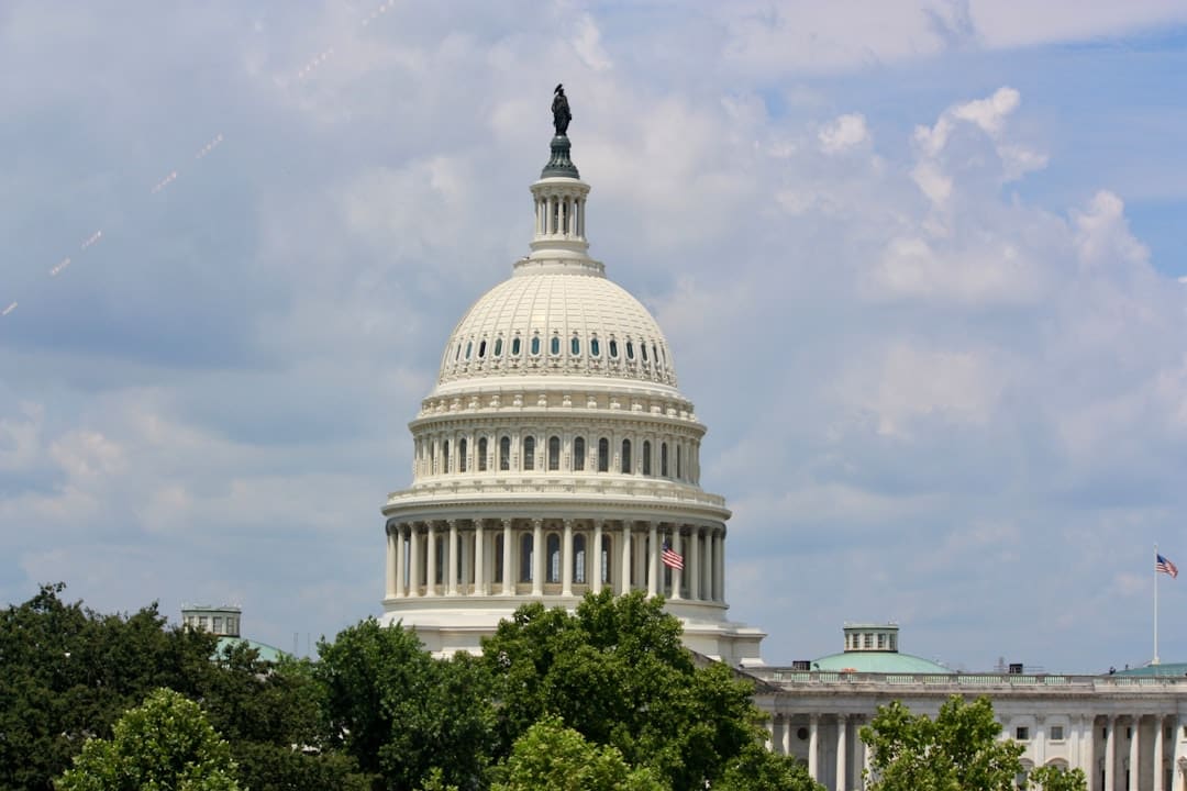 support animal fraud laws — United states capitol building dome against a cloudy sky.