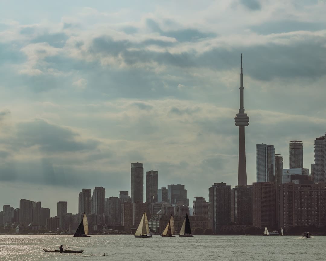 ontario support animal housing rights — Toronto skyline with sailboats on the water.