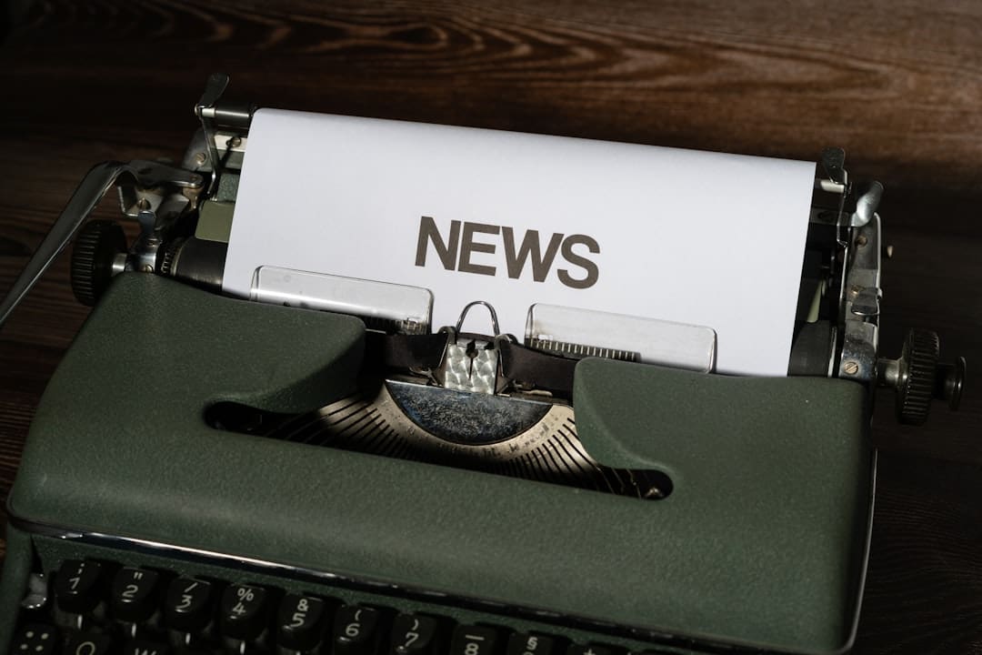 nonprofit mental health — a close up of a typewriter with news paper on it