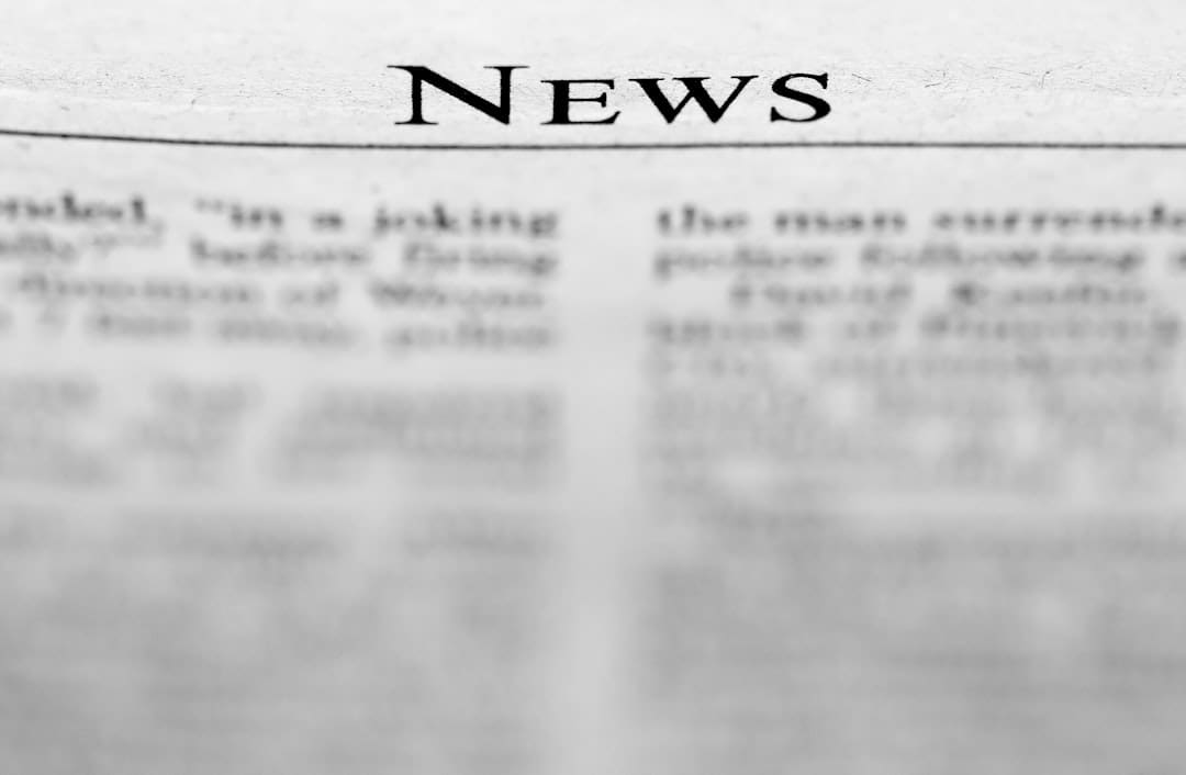 support animal fraud — A news paper with the word news on it